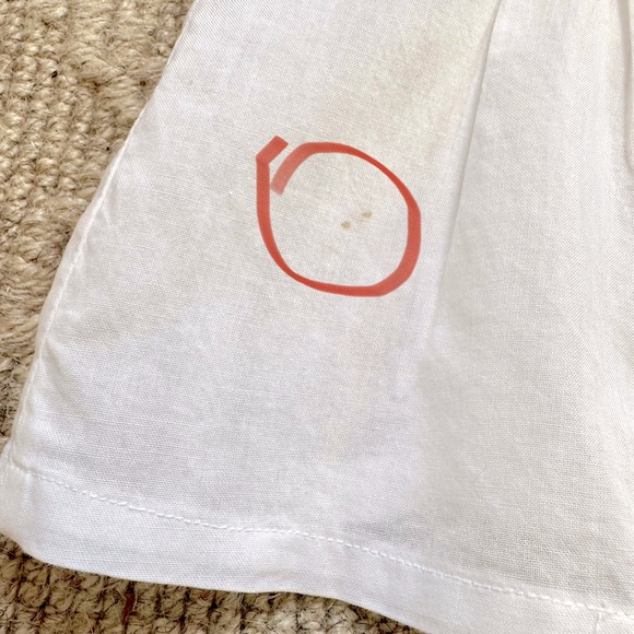 Girls White Top and Navy/White Shorts Set Size 4T - Picture 7 of 7